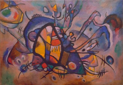 Composición abstracta (Pájaro de fuego) de Wassily Kandinsky